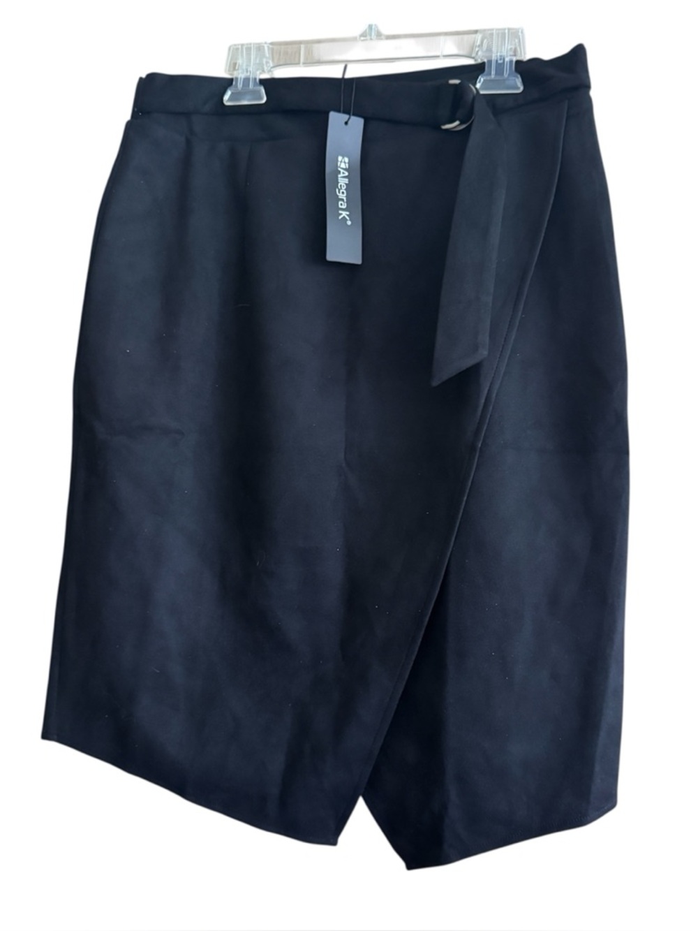 💜4/$40 NWT Allegra K Classic Black Irregular Hem Skirt